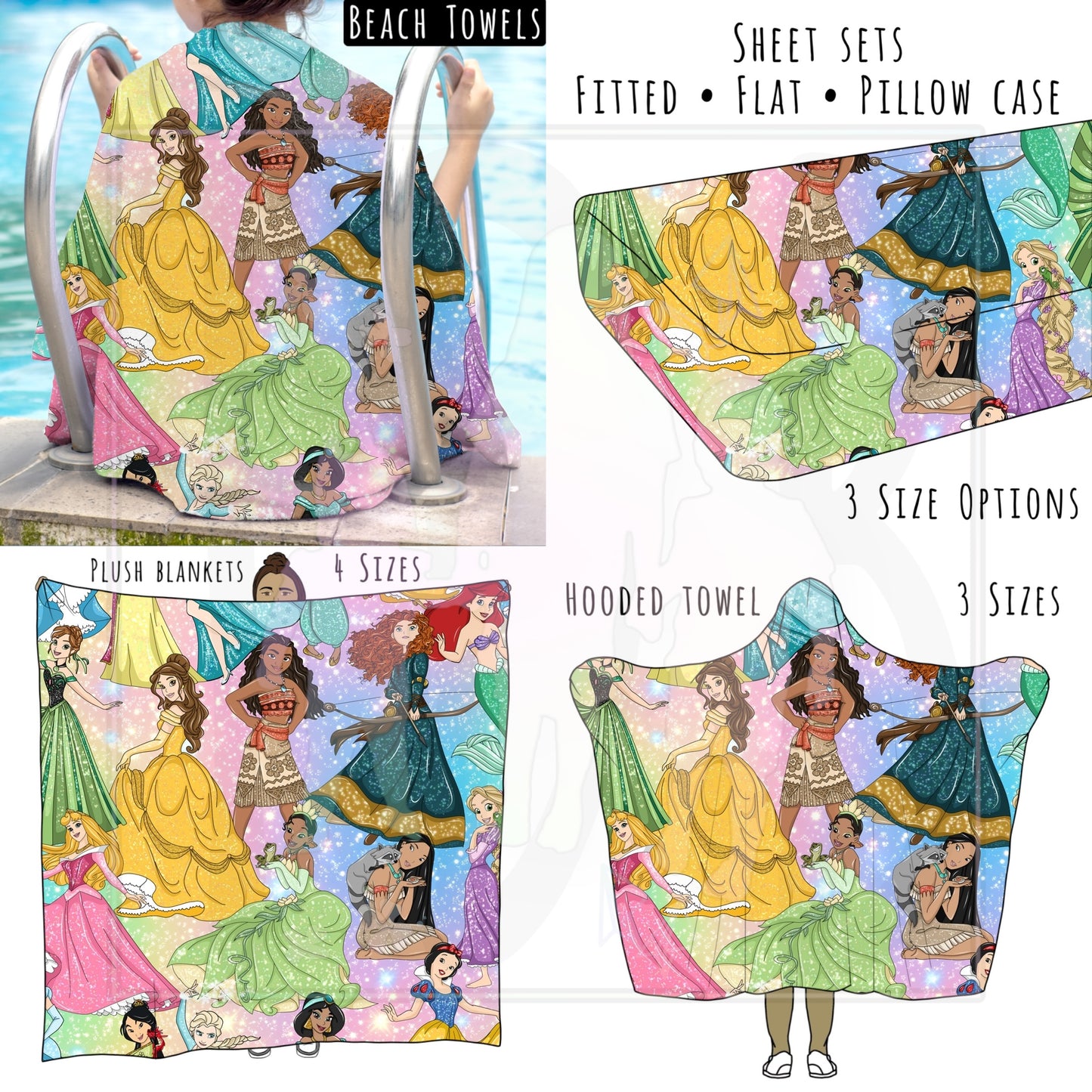 Royalty Sparkles Personalized Items ~ Sheets, Pillowcases, Blankets, Towels ~