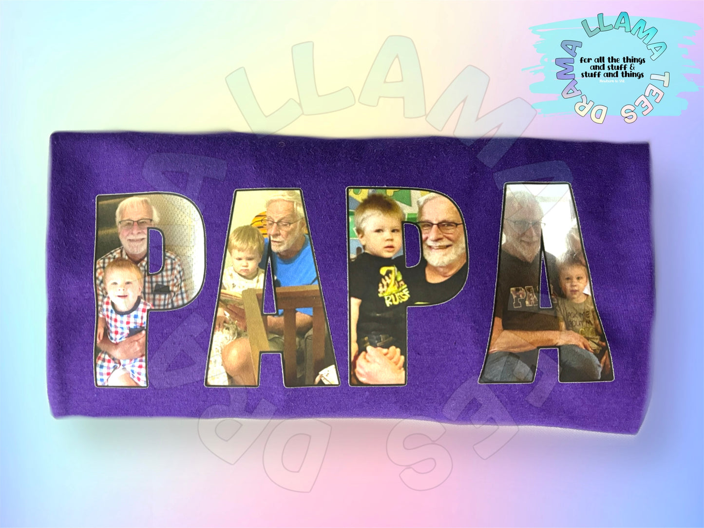 Photo Title Tees- ANY TITLE (Grandma, Mama, Dad, Grandpa, Mommy, Nana...etc): DLTPO