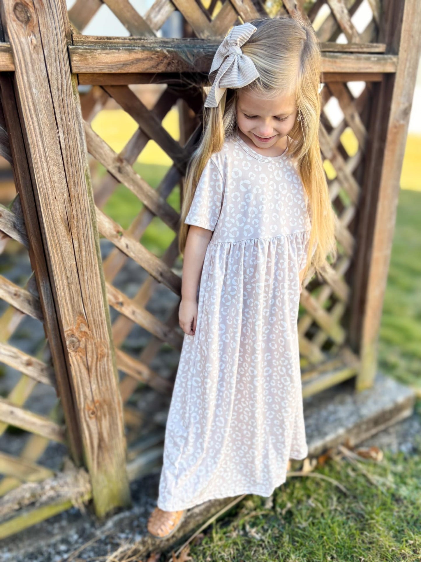 Adult M (fits like Large) Boho Animal Print Maxi Dress (fits 1 full size big!) TDB Exclusive *CLOSEOUT SALE*