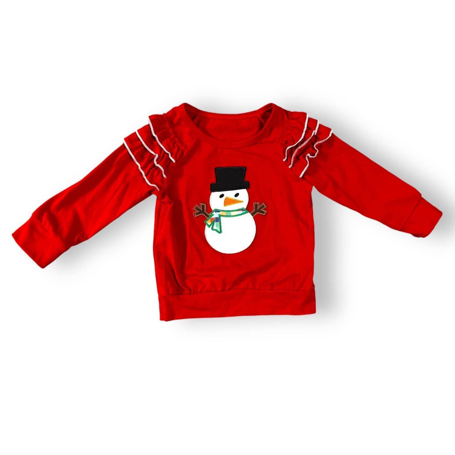 2T Embroidered Applique Snowman Top *CLOSEOUT SALE*