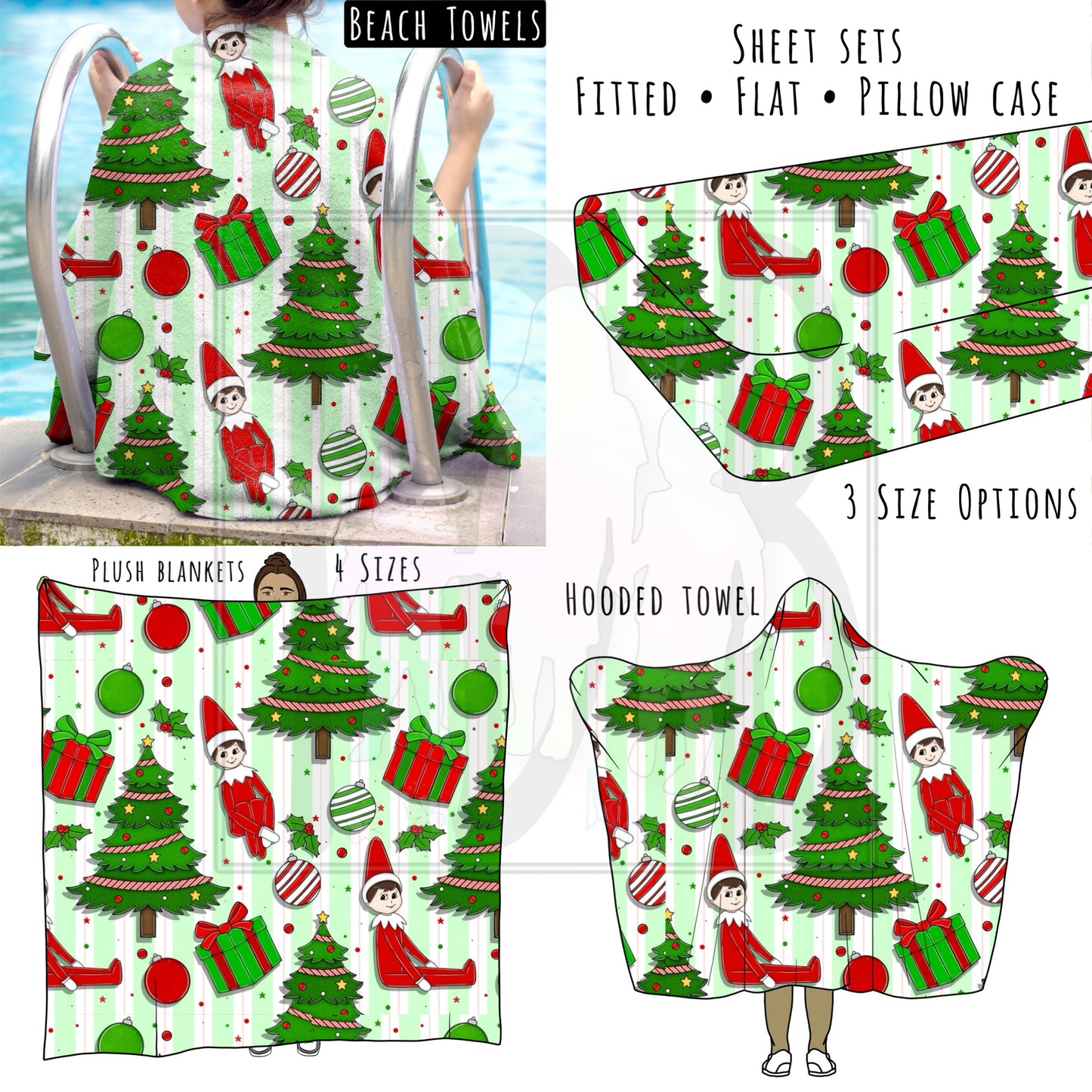 Shelf Elf 4.0 Personalized Items ~ Sheets, Pillowcases, Blankets, Towels ~