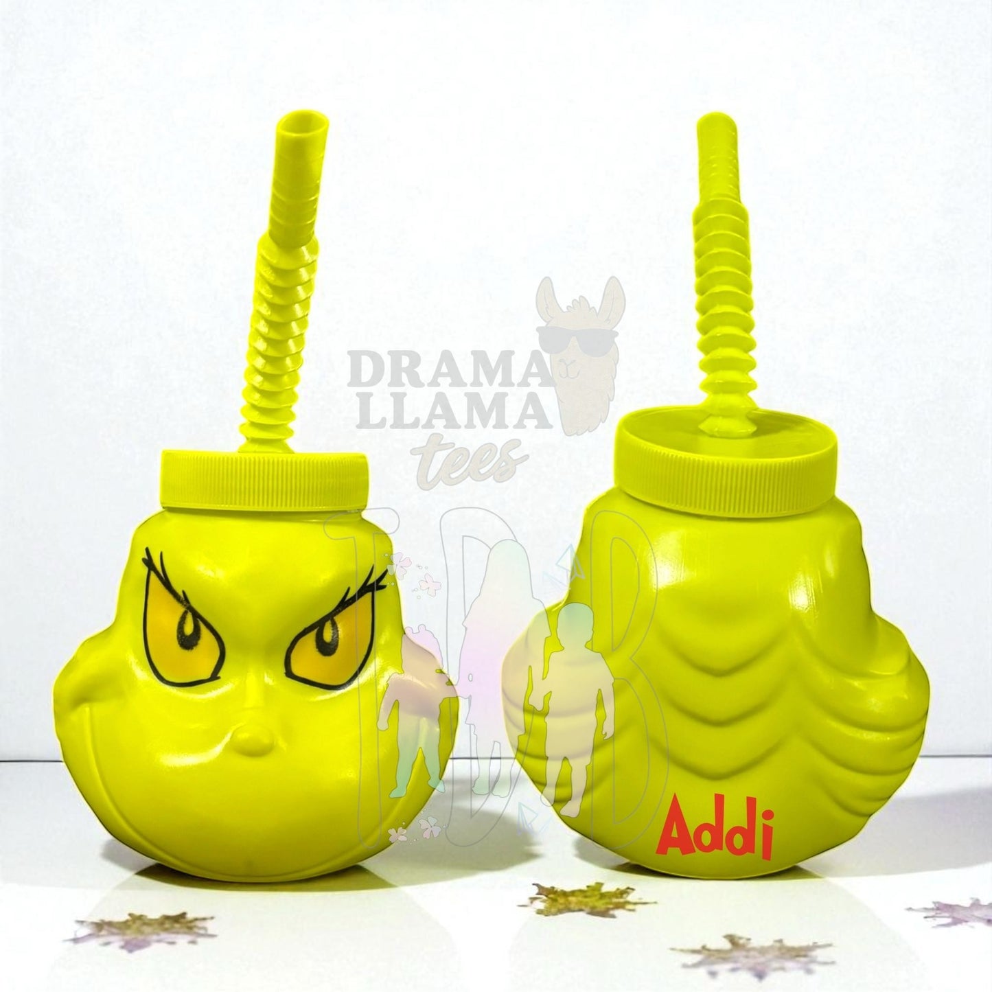 Green Christmas Dude Personalized 4" Cup