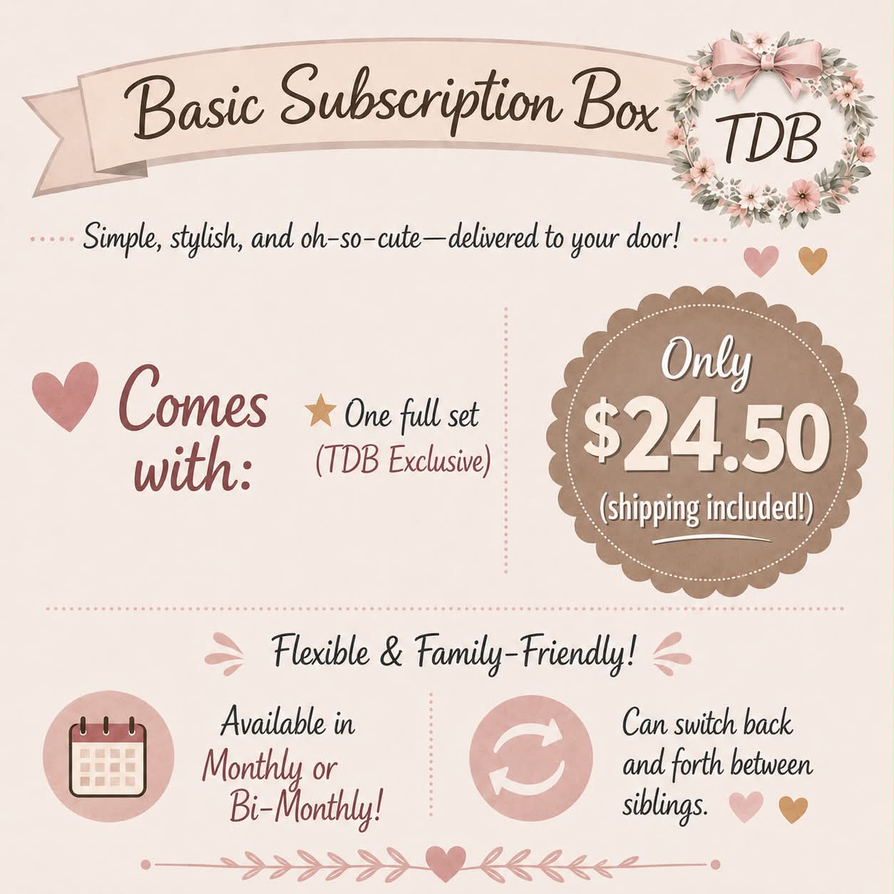 Basic Subscription Box (Subscriber Only Exclusive) | Free Shipping