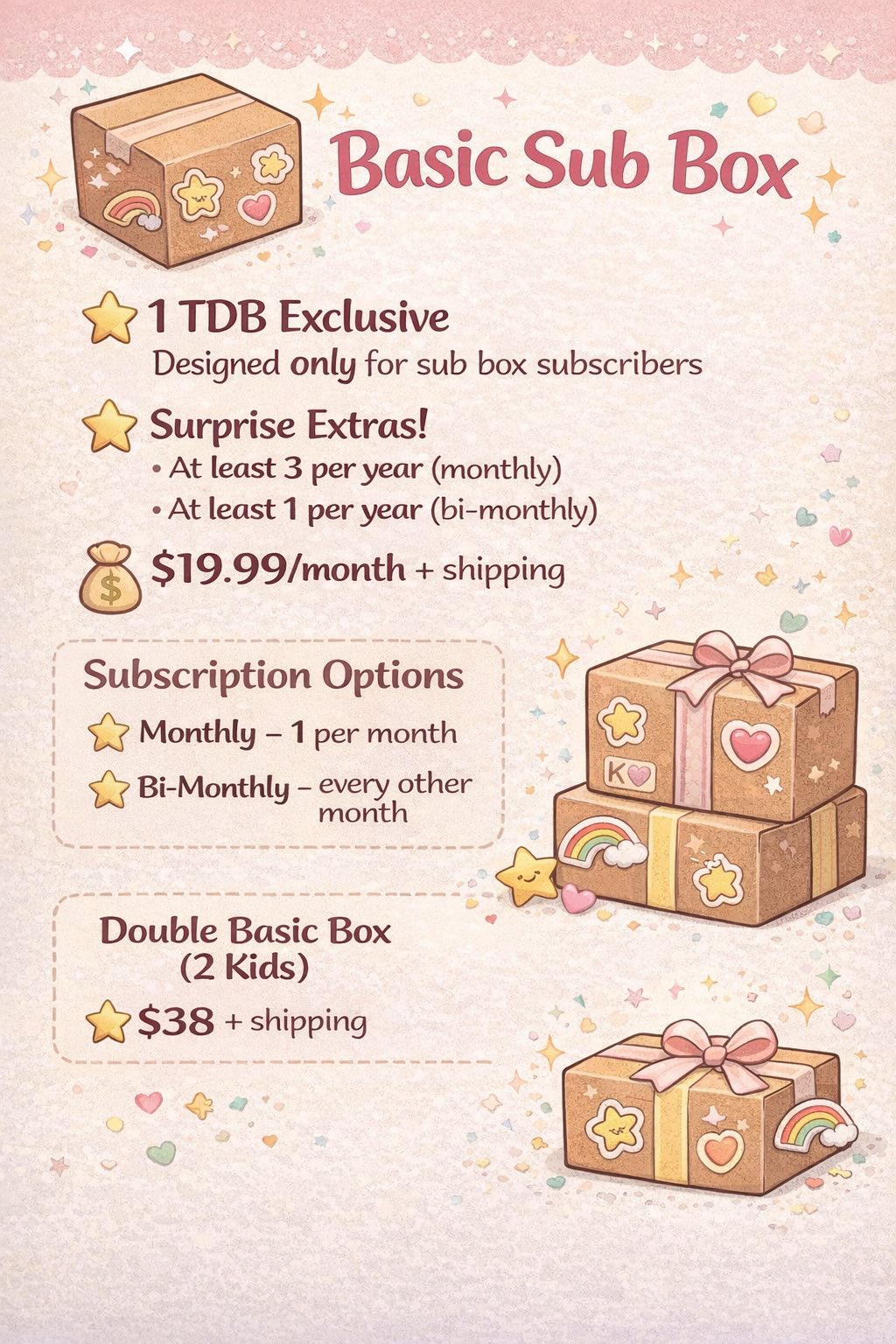 Subscription Boxes Basic Option (1 Subscriber Only Exclusive)