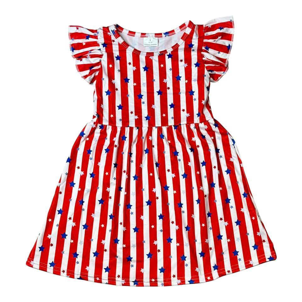 2T (2), 3T (2), 4T (2) Stars and Stripes Dress *Ready to Ship!*