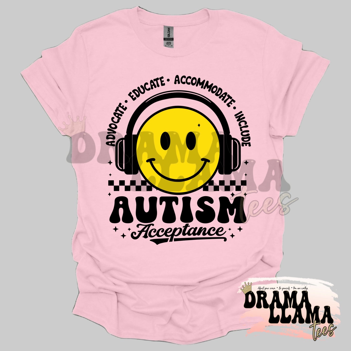Autism Acceptance Headphones Tees: Pre-Order *Multiple Color Options* DLTPO