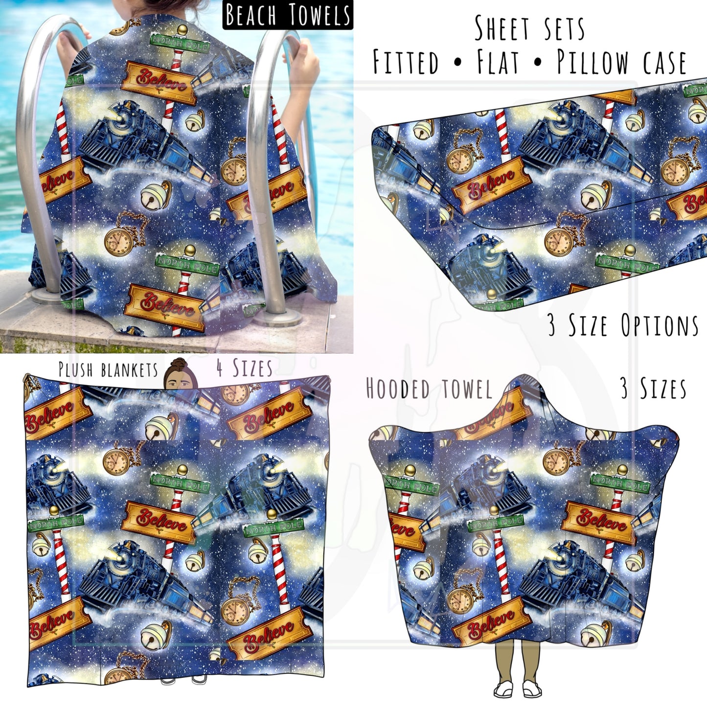 Believe Personalized Items ~ Sheets, Pillowcases, Blankets, Towels ~