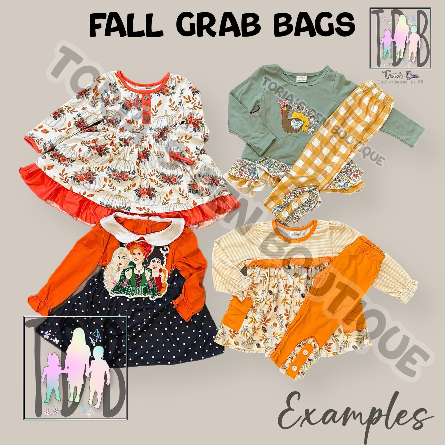 Grab Bags! (You pick season or mix and match!) 3-4 week TAT! (Free Shipping!)