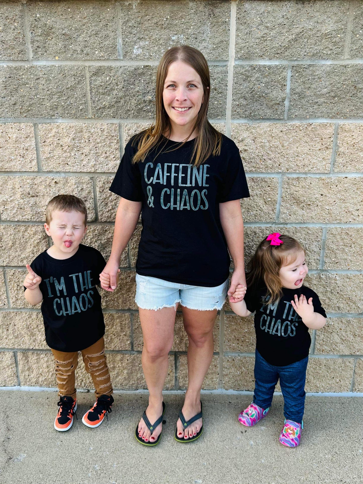 Caffeine and Chaos Mommy & Me Tees: DLTPO