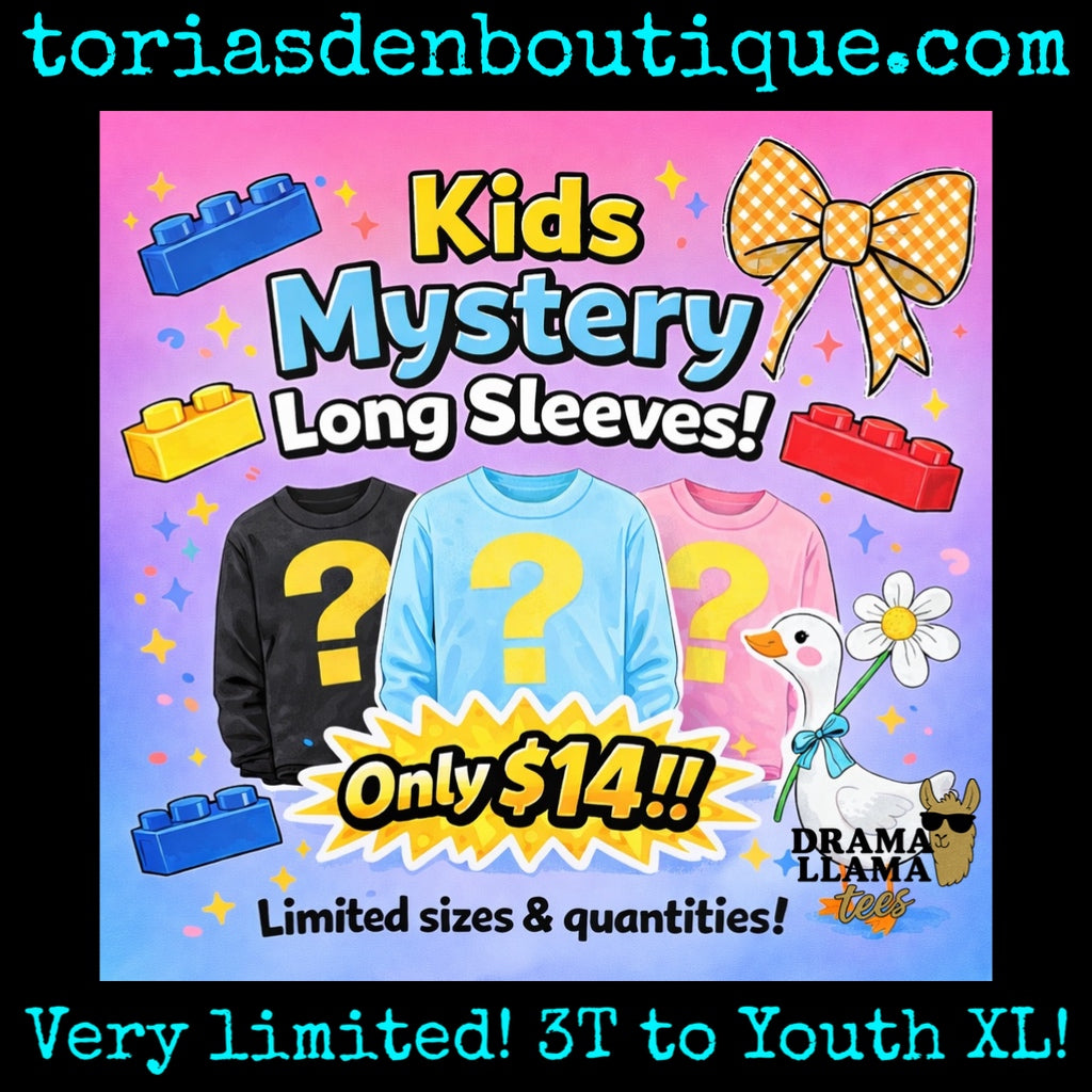 *LIMITED* Kids Long Sleeve Mystery Sale! -> Tuesday Deals! ~Deal is 24 hours only!~