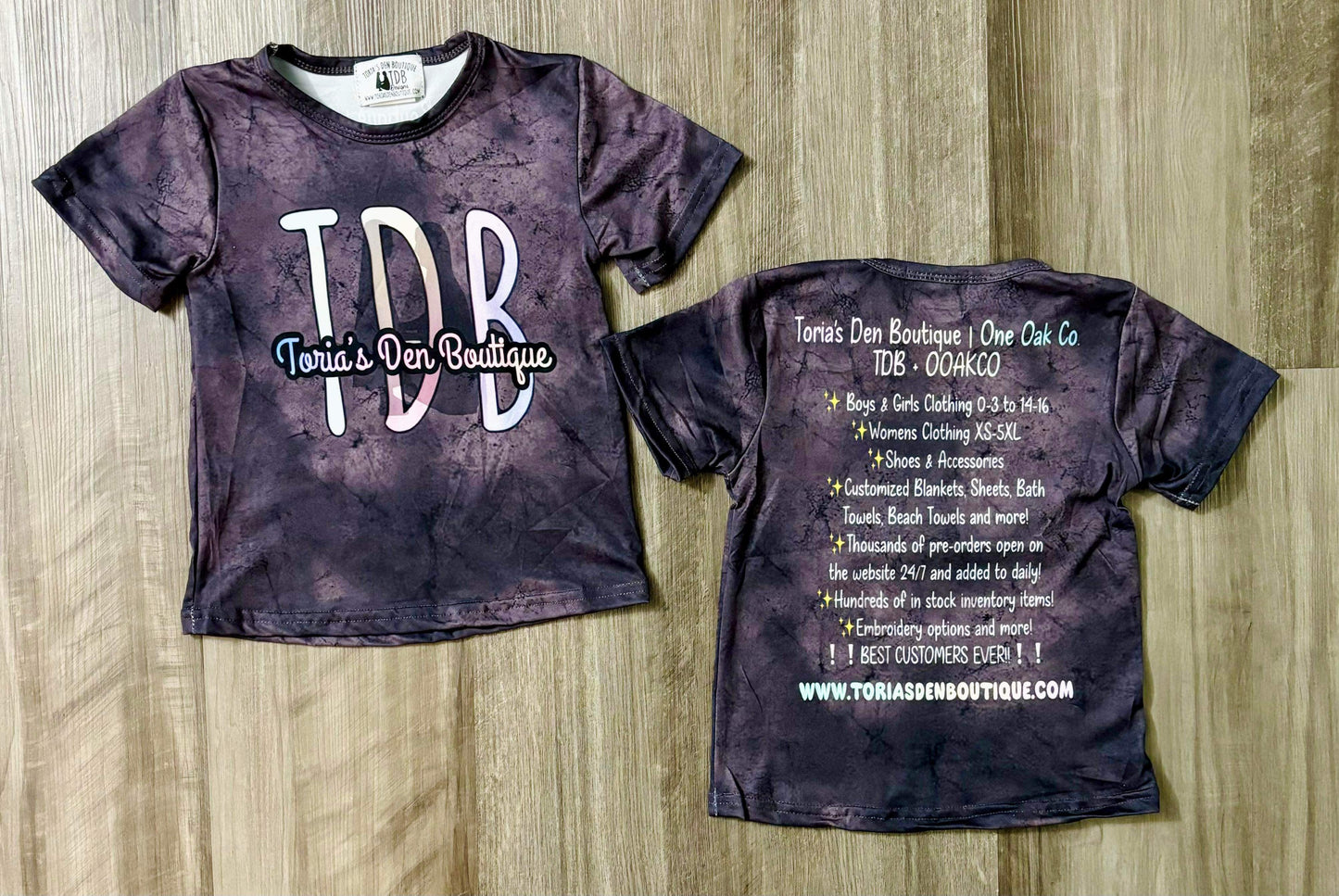 XL Adult TDB Tees Size Down One *CLOSEOUT SALE*