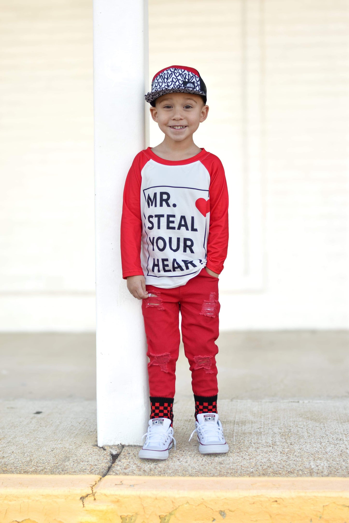 2T (2) 3T Mr Steal Your Heart Long Sleeve Tee *CLOSEOUT SALE*