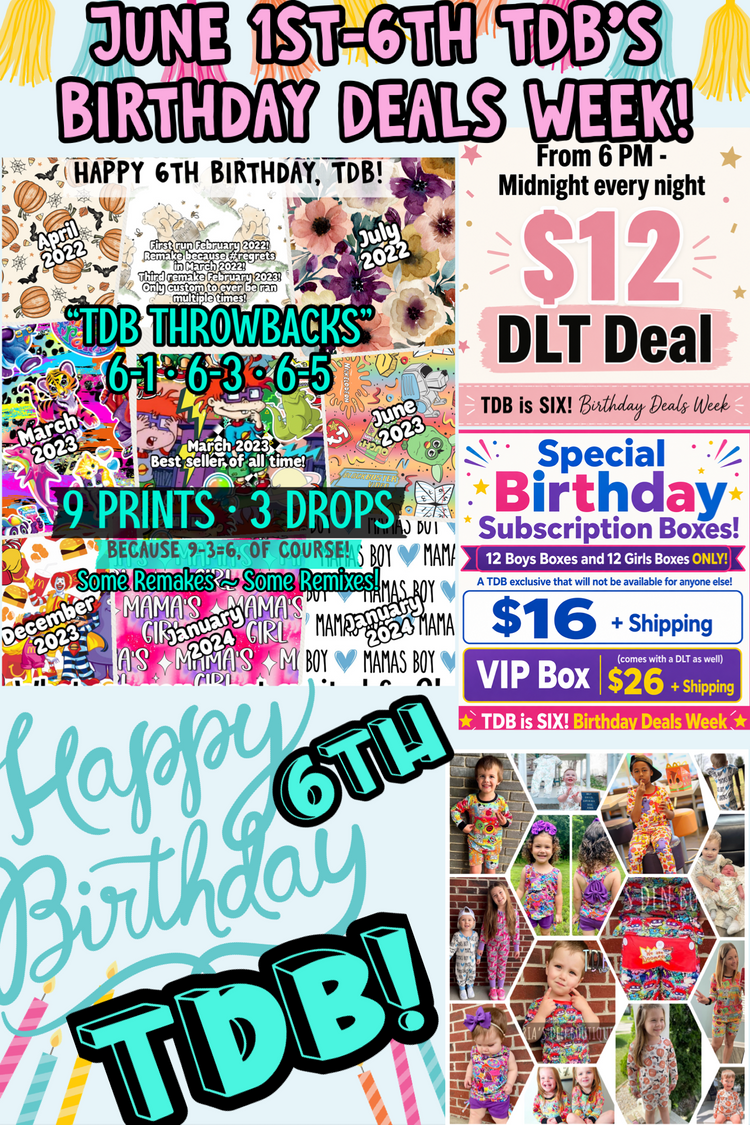 TDB's 6th Birthday Deals Week!