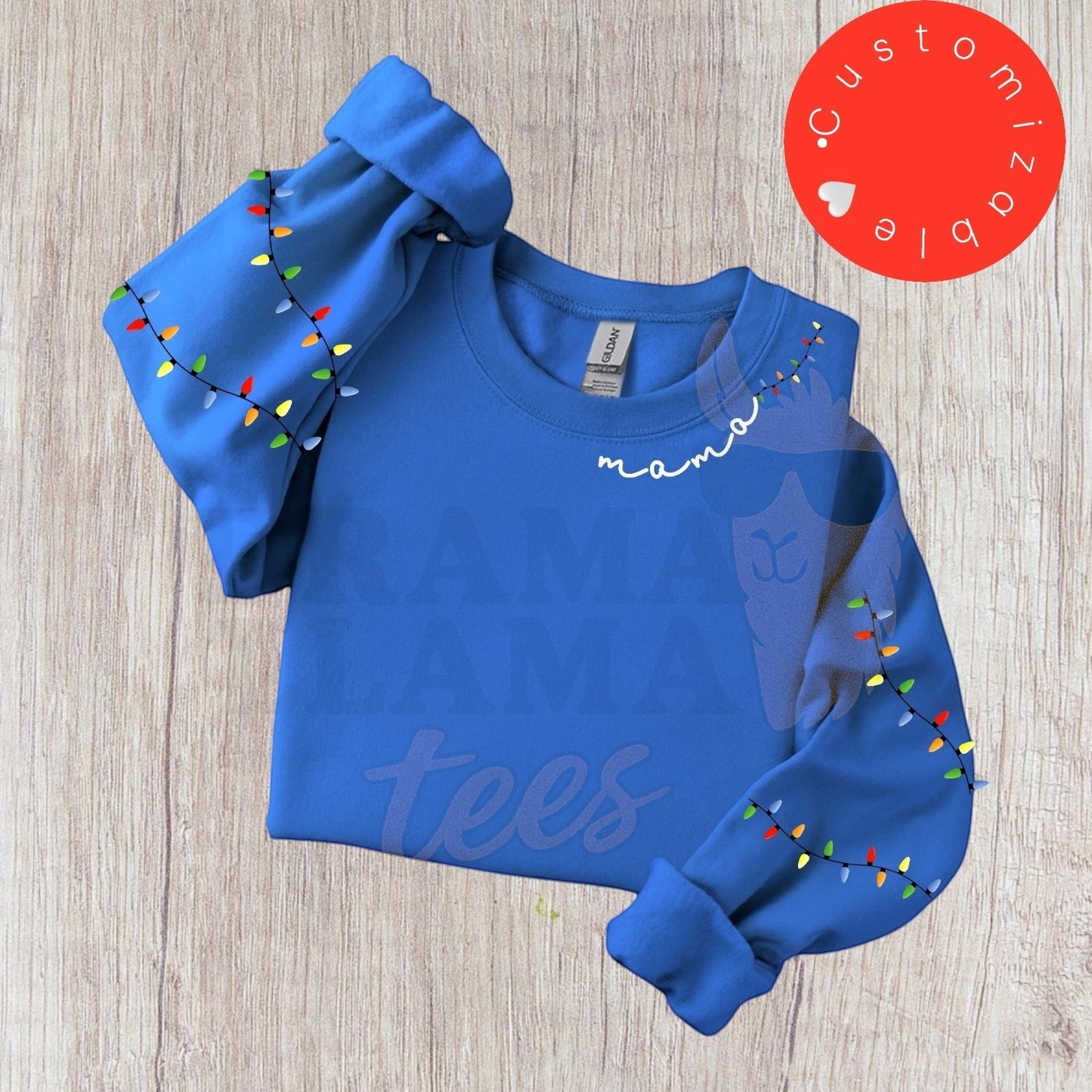 Customizable Christmas Lights Sweatshirts: Original Design