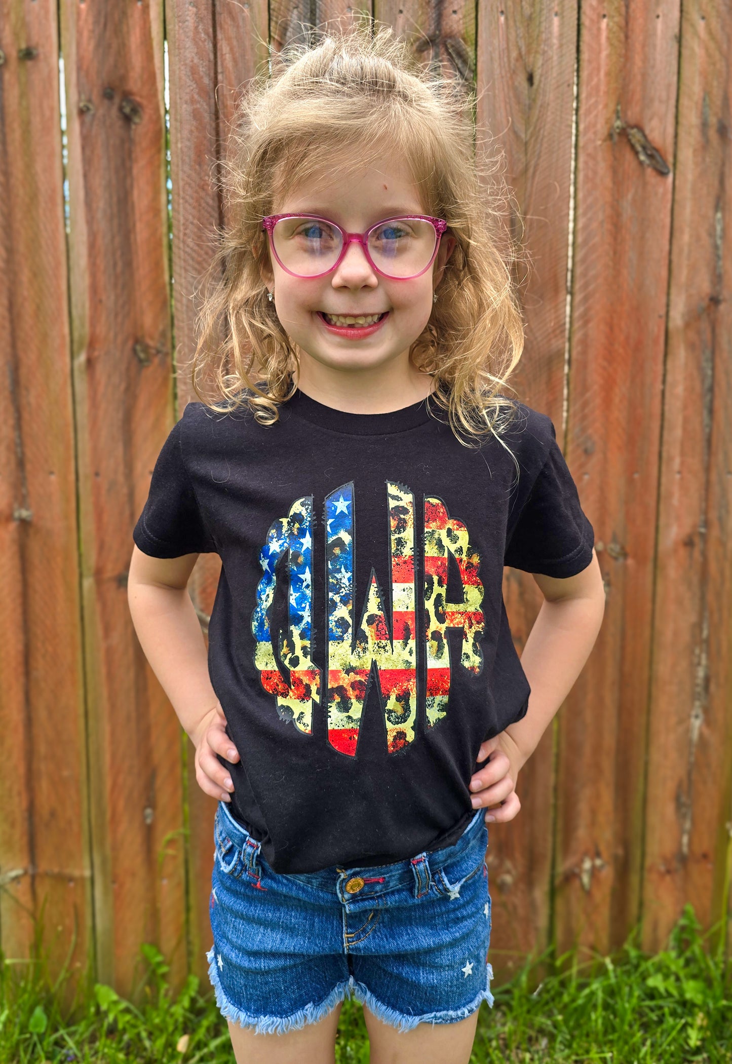 Monogram Leopard Distressed *Kids and Adults*
