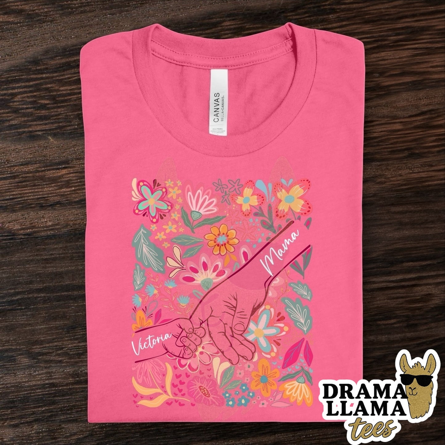 Floral Hands Personalized Tee/Sweatshirt (Multiple Color Options!): DLTPO