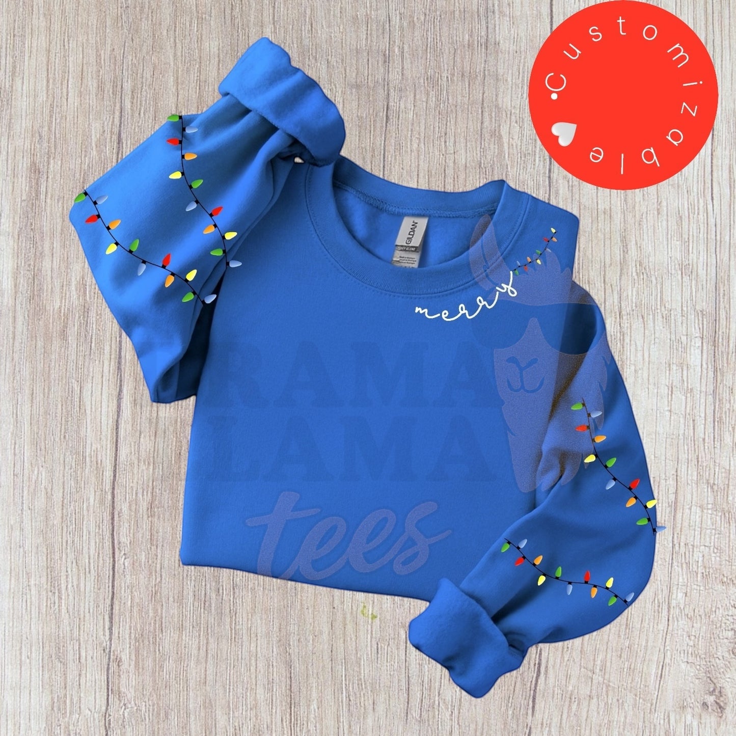 Customizable Christmas Lights Sweatshirts: Original Design