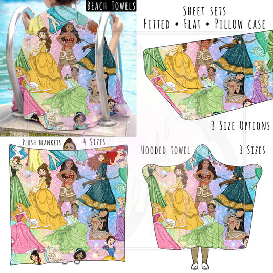 Royalty Sparkles Personalized Items ~ Sheets, Pillowcases, Blankets, Towels ~