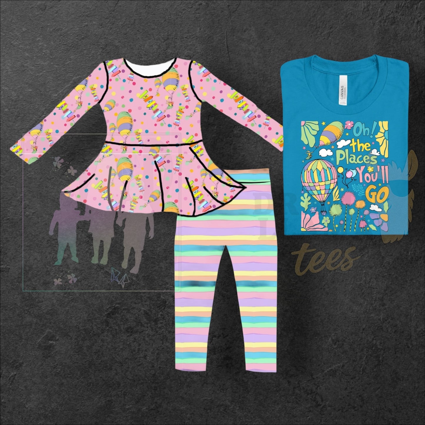 Oh the Places You'll Go Bundle Deals OR Individuals (*Multiple Colors*)~ Reading Release: TDB Exclusives and Drama Llama Tees