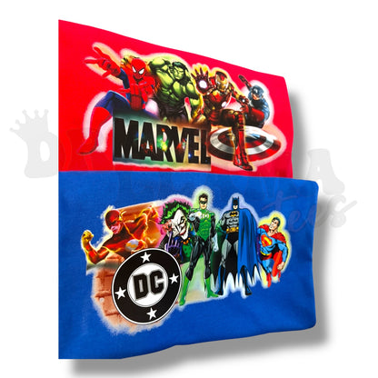 Hero Tees: Pre-Order (Put D…C…or M in Notes!) DLTPO