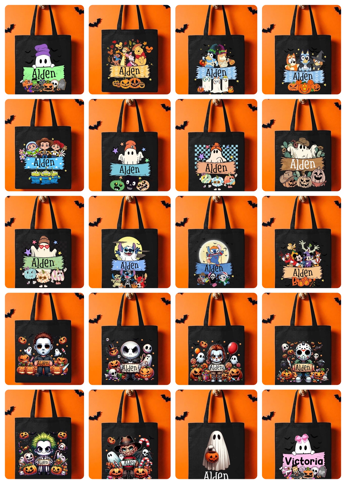 Halloween Treat Bags (Put Design Choice in Note Box!)
