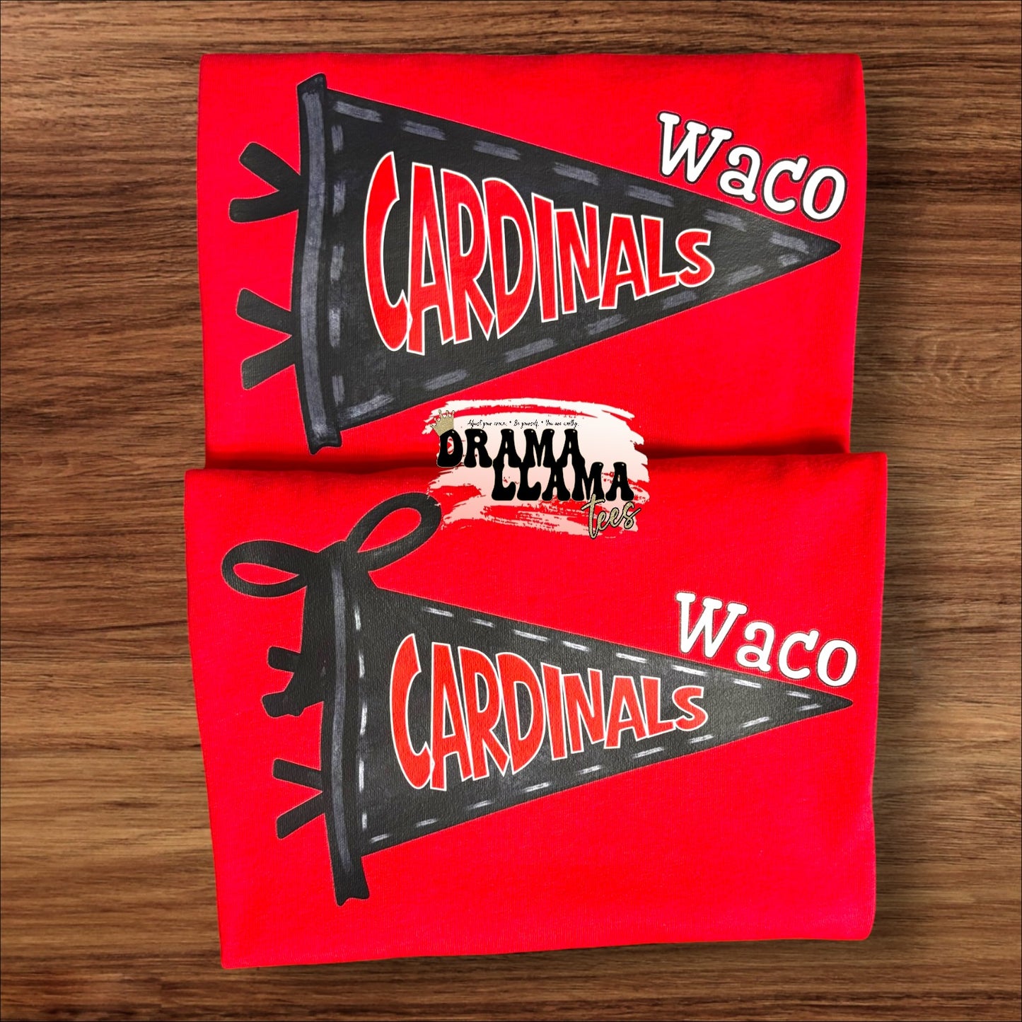 Pennant NO BOW Spirit COMFORT COLORS Tees | Put team name/info in note box!!