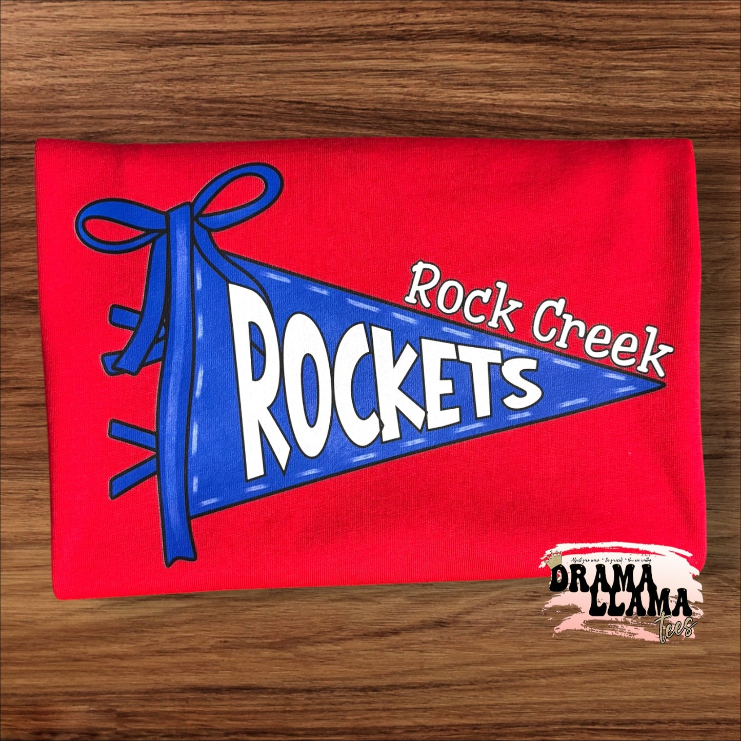 Pennant WITH BOW Spirit GILDAN SOFTSTYLE Tees | Put team name/info in note box!!