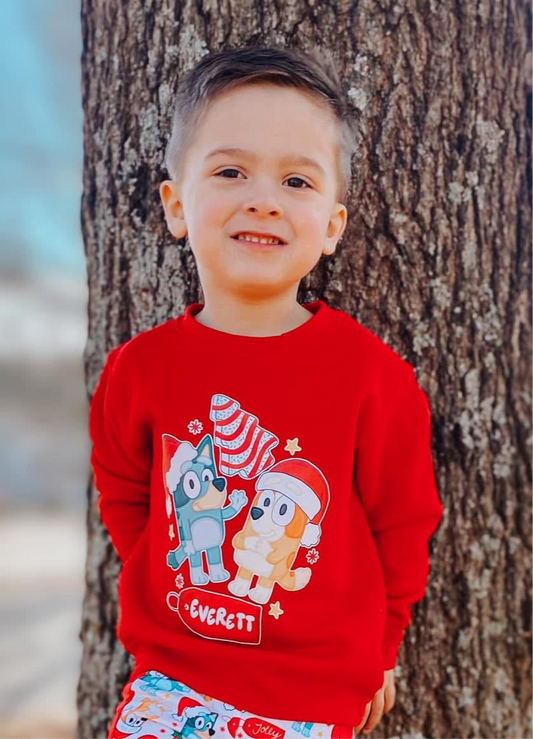 Personalized Heeler Christmas Tees/Sweatshirts: DLTPO