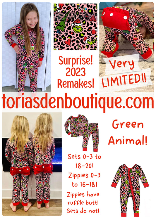 5 Zippies Left! Limited 2023 Green Animal Remakes: TDB Exclusive Pre-Order