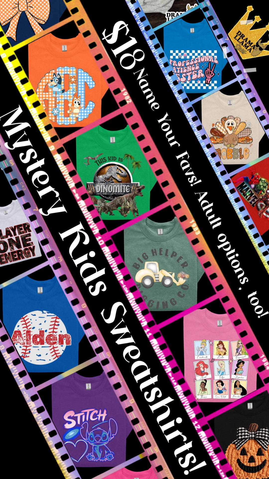 Mystery Kids Sweatshirts Pre-Order