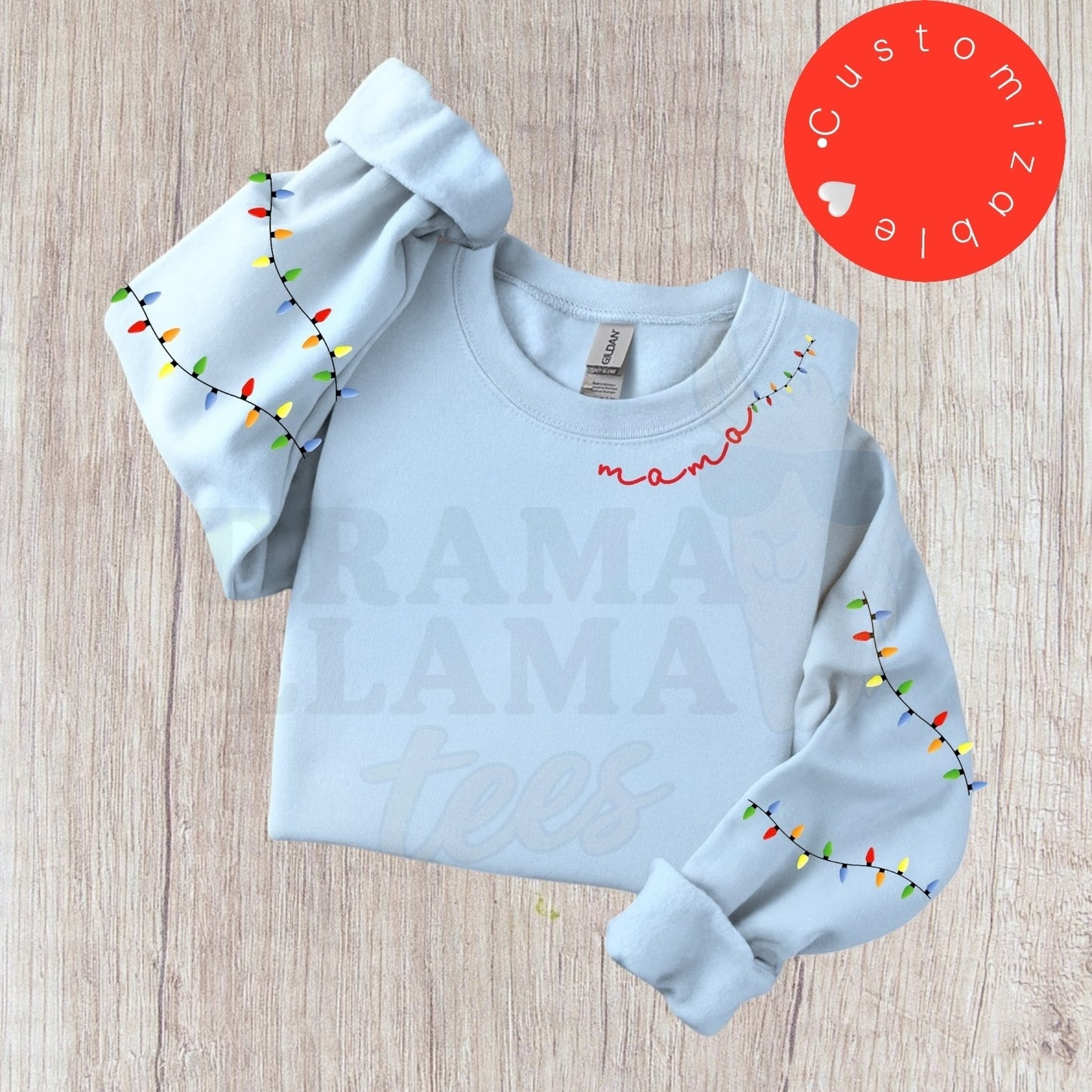 Customizable Christmas Lights Sweatshirts: Original Design