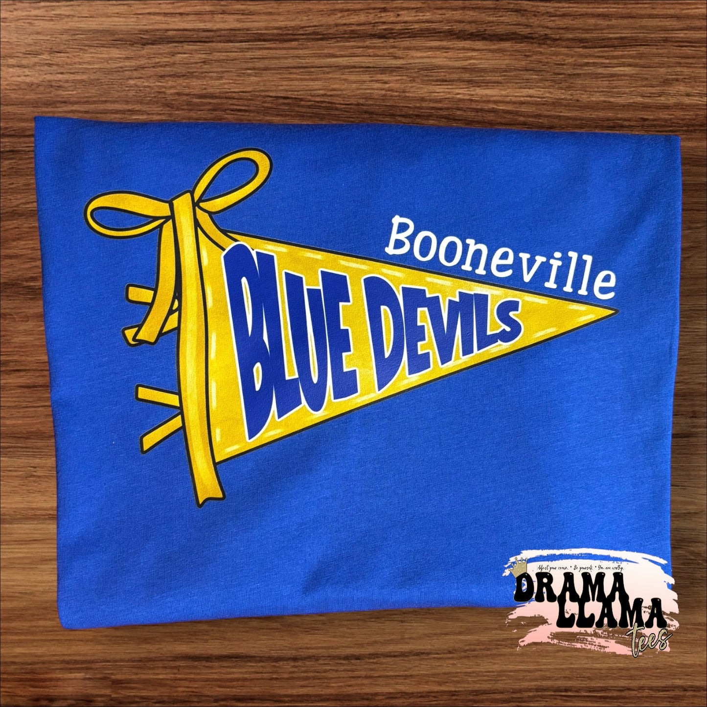Pennant WITH BOW Spirit GILDAN SOFTSTYLE Tees | Put team name/info in note box!!