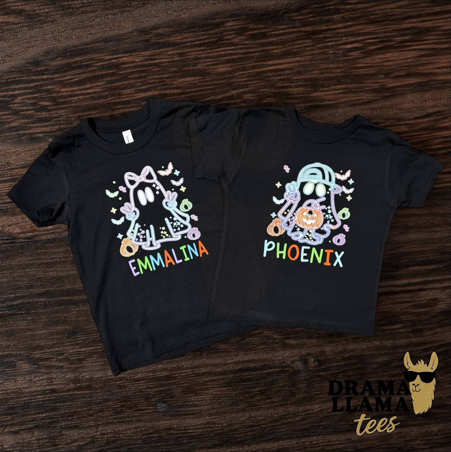 DEAL! Neon Ghosties Personalized Tees $10! Stock up for next year! ~