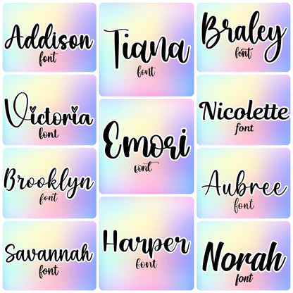 Name Blankets: Bubble Gum