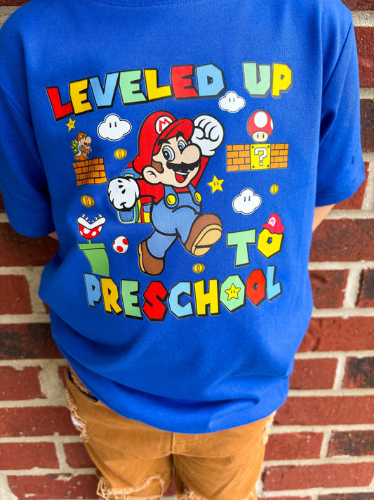 Leveled Up Super Bros Grade Tee *multiple color options* DLTPO