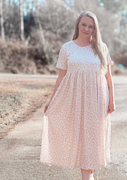 Adult M (fits like Large) Boho Animal Print Maxi Dress (fits 1 full size big!) TDB Exclusive *CLOSEOUT SALE*