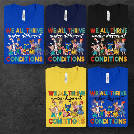 We All Thrive under Different Conditions ~ Reading Release: TDB Exclusives and Drama Llama Tees