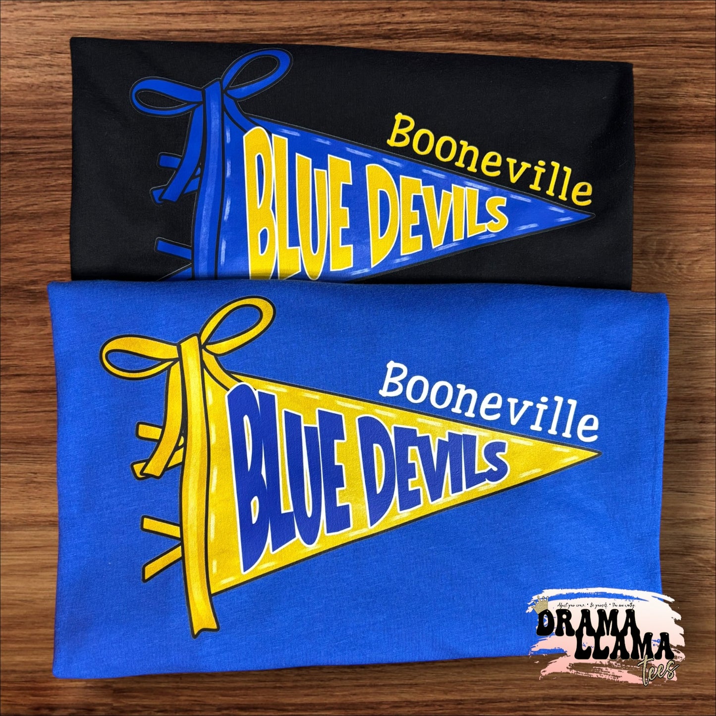 Pennant WITH BOW Spirit GILDAN SOFTSTYLE Tees | Put team name/info in note box!!