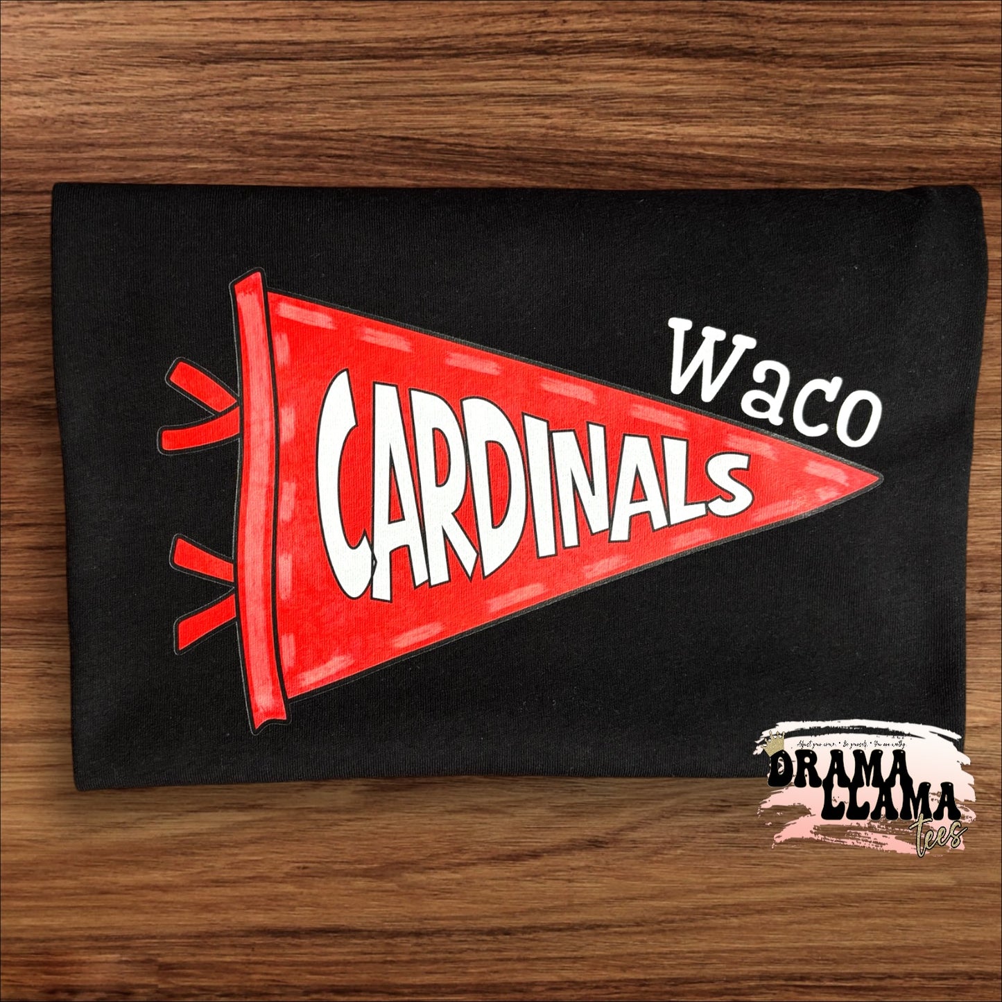 Pennant NO BOW Spirit COMFORT COLORS Tees | Put team name/info in note box!!