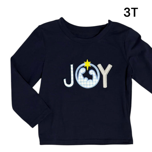 3T Joy Embroidered Applique Top  *CLOSEOUT SALE*