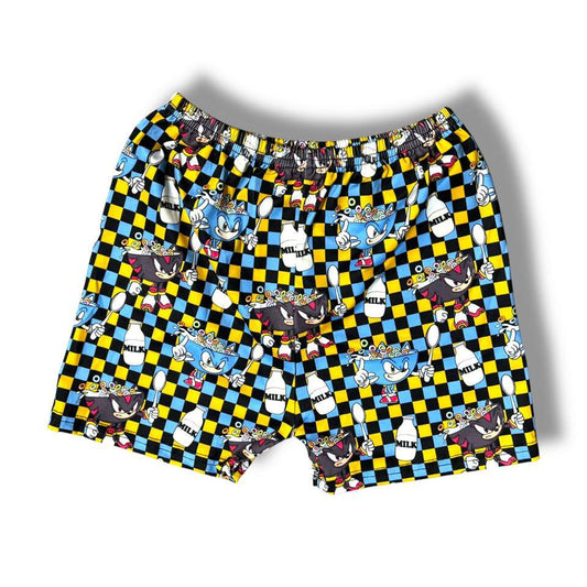 5-6 Blue Blur and Shadow Cereal Shorts: TDB Exclusive *CLOSEOUT SALE*