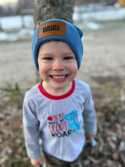 Personalized Beanies with Name Patch