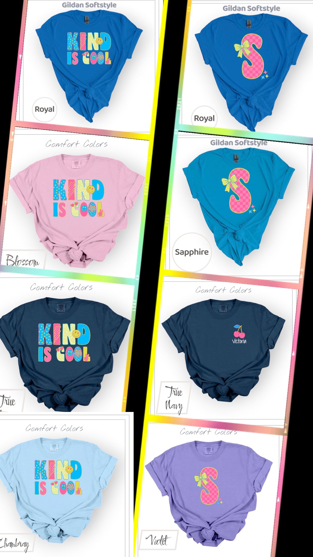 Create-Your-Own Multi-Print Tees | DLT + RR Collab | Put name/phrase/design in note box! | Pre-Order