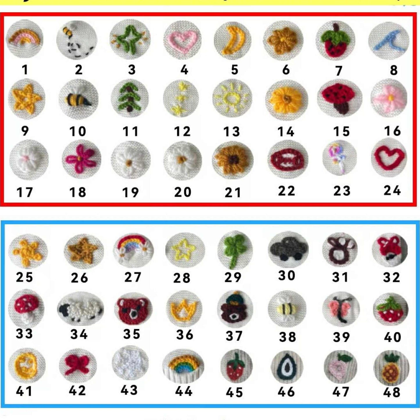 0-3 to size 7 Oversized Hand Embroidered Thick Knit Sweaters Pre-Orders