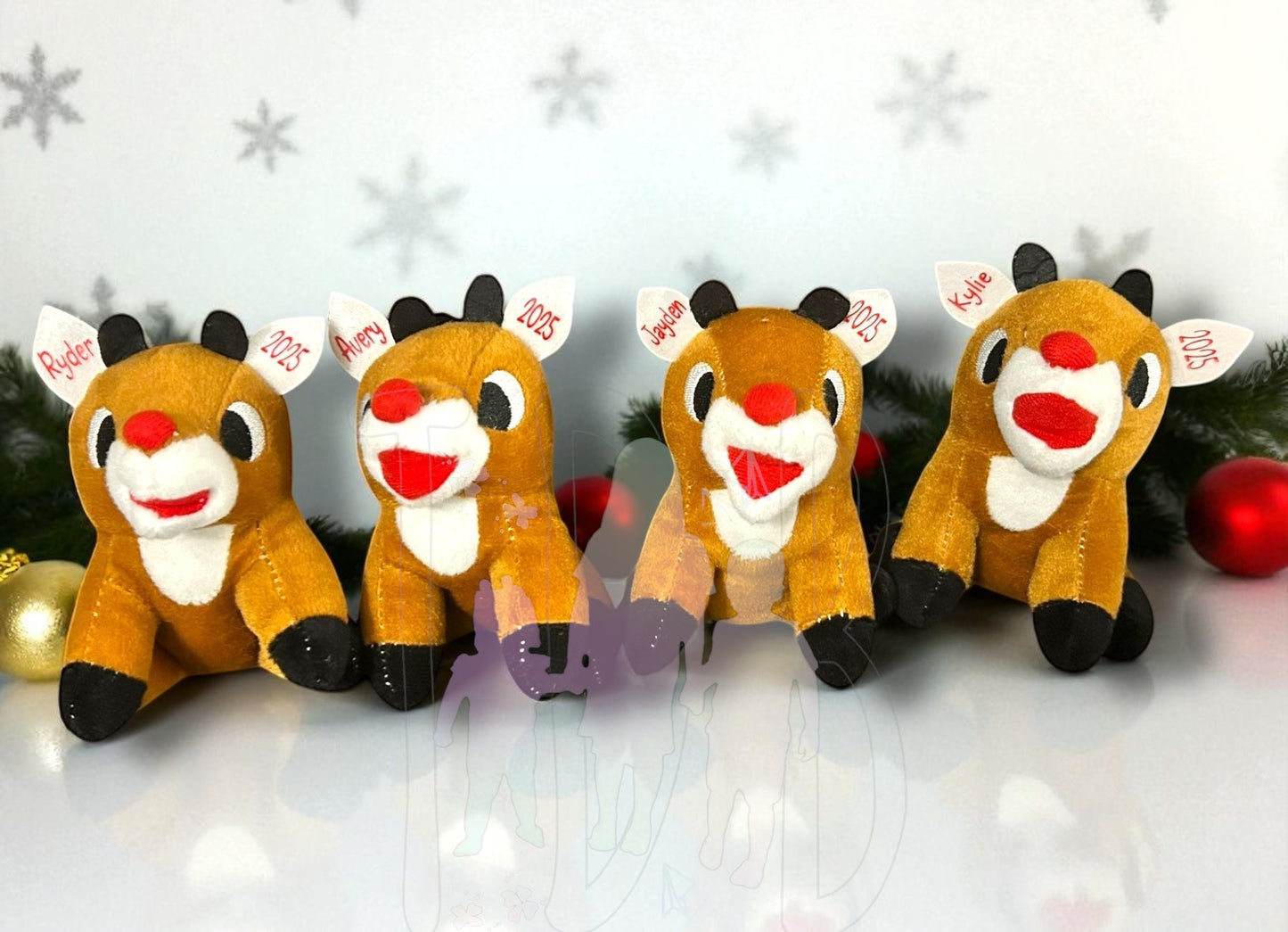 4" R u d o l p h Plush Personalized ~Can also purchase without personalization~