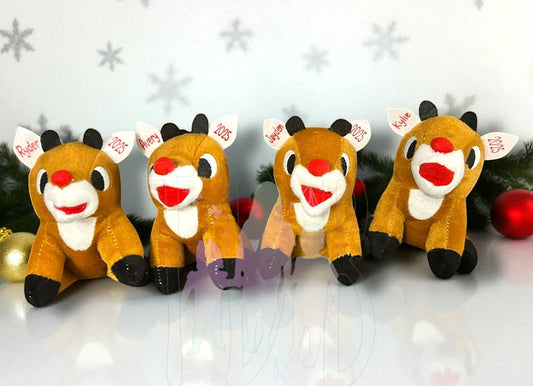 4" R u d o l p h Plush Personalized ~Can also purchase without personalization~
