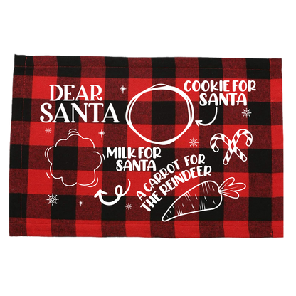 Santa Milk & Cookies Placemat