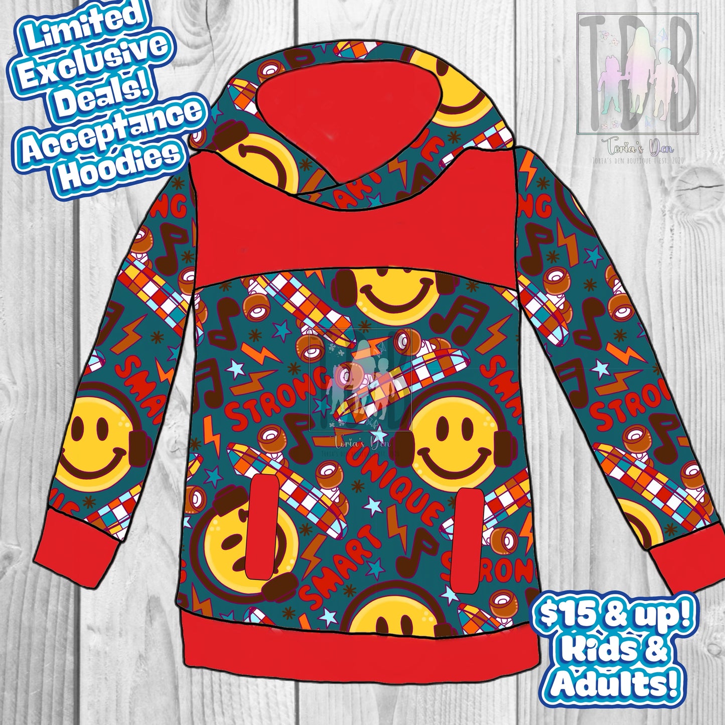 *LIMITED* Acceptance Hoodies Kids & Adult: TDB Exclusive Pre-Order