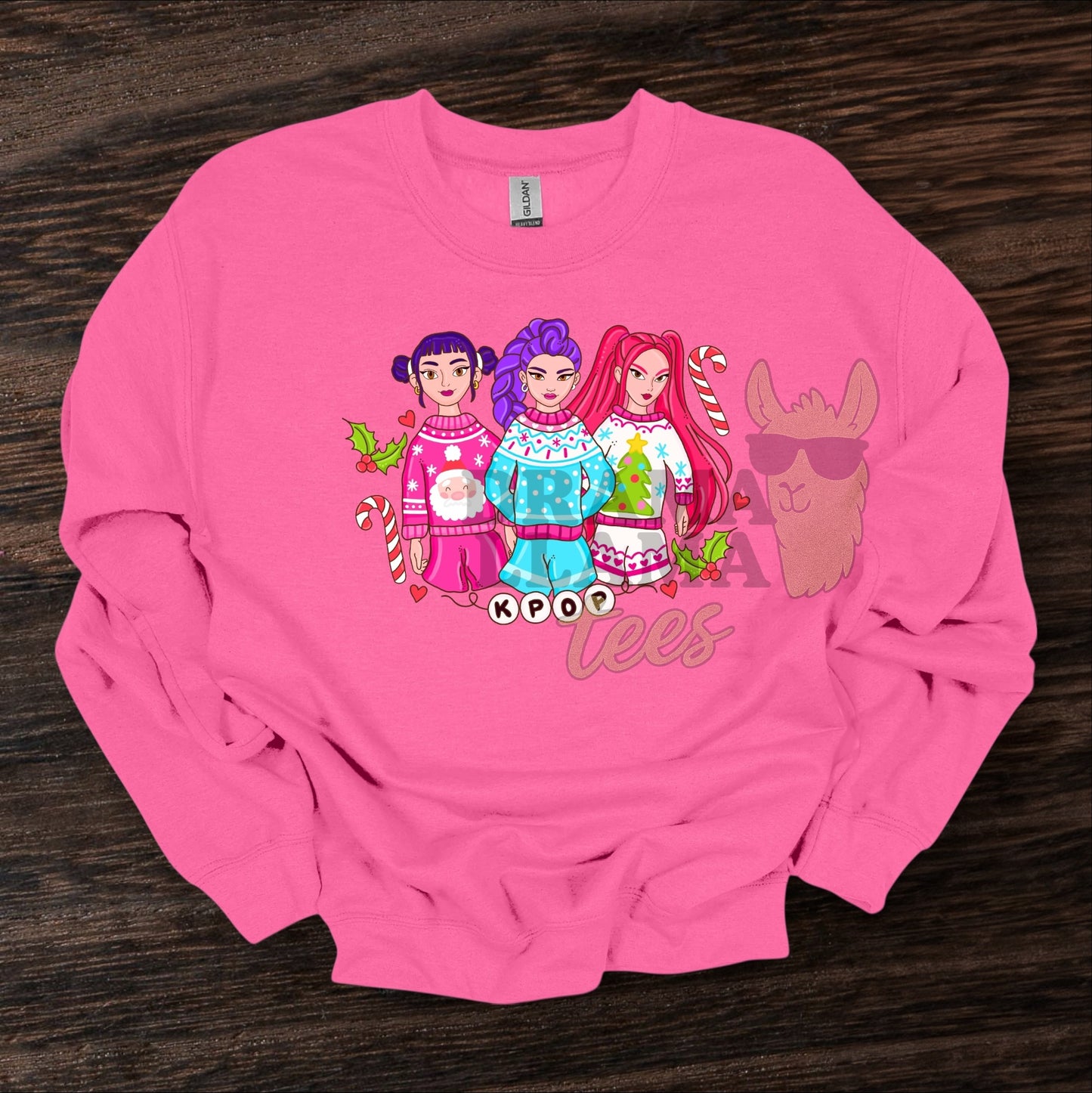 K💥 Christmas Collab Tees/Sweatshirt (Multiple Color Options!): DLTPO