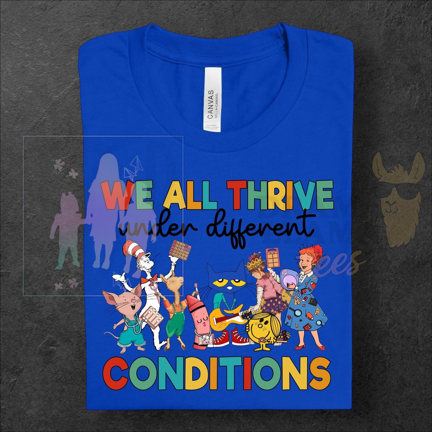 We All Thrive under Different Conditions ~ Reading Release: TDB Exclusives and Drama Llama Tees